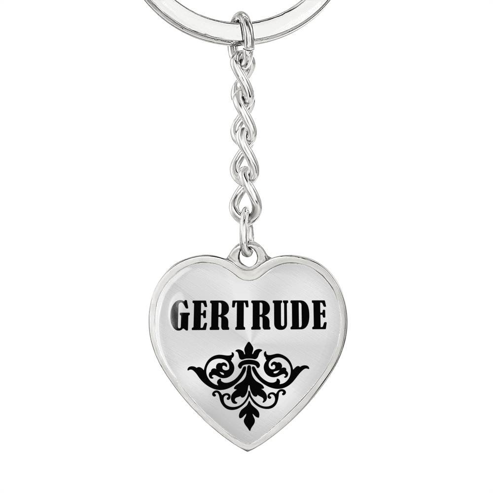 Gertrude v01 - Heart Pendant Luxury Keychain