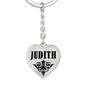 Judith v01 - Heart Pendant Luxury Keychain