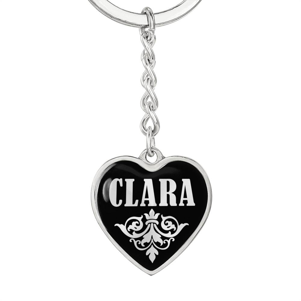 Clara v02 - Heart Pendant Luxury Keychain
