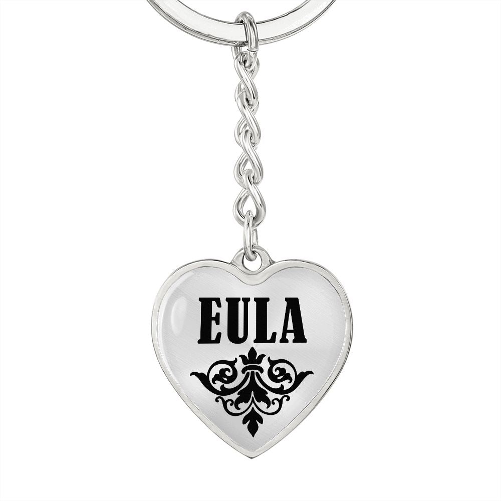 Eula  v01 - Heart Pendant Luxury Keychain