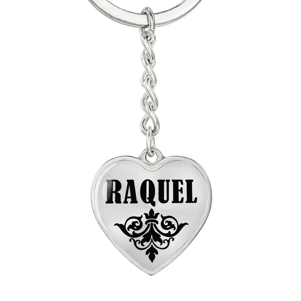 Raquel  v01 - Heart Pendant Luxury Keychain