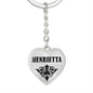 Henrietta  v01 - Heart Pendant Luxury Keychain