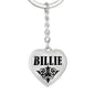 Billie v01 - Heart Pendant Luxury Keychain