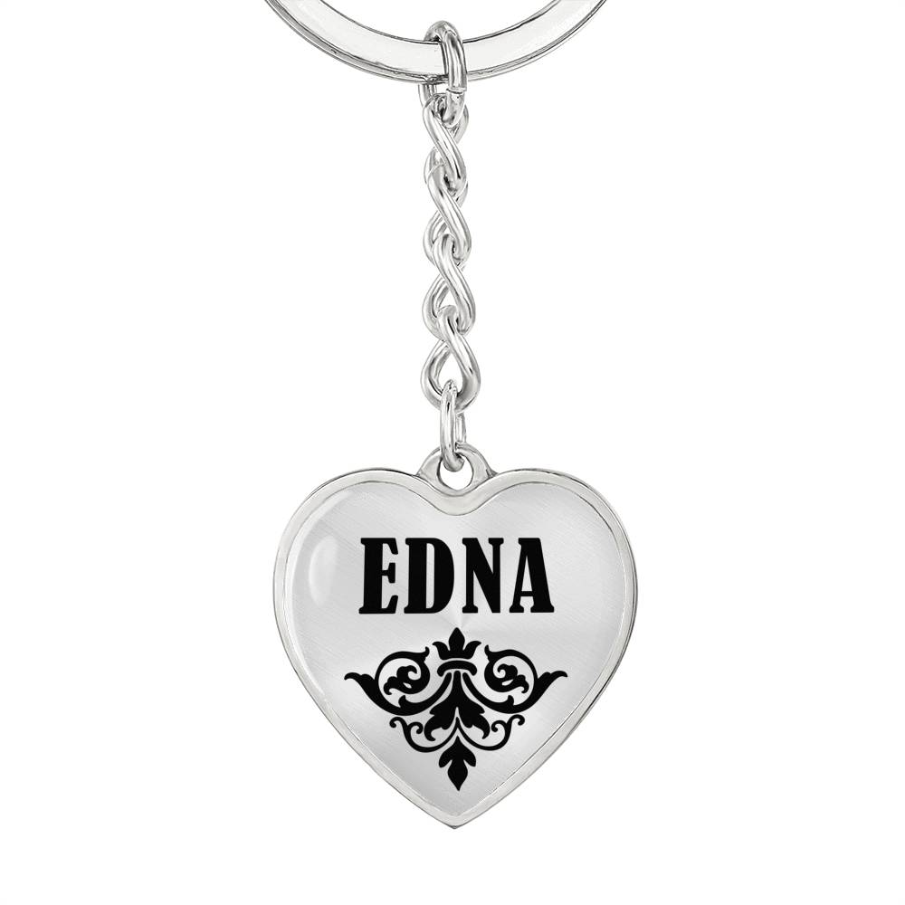 Edna v01 - Heart Pendant Luxury Keychain