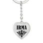 Irma v01 - Heart Pendant Luxury Keychain