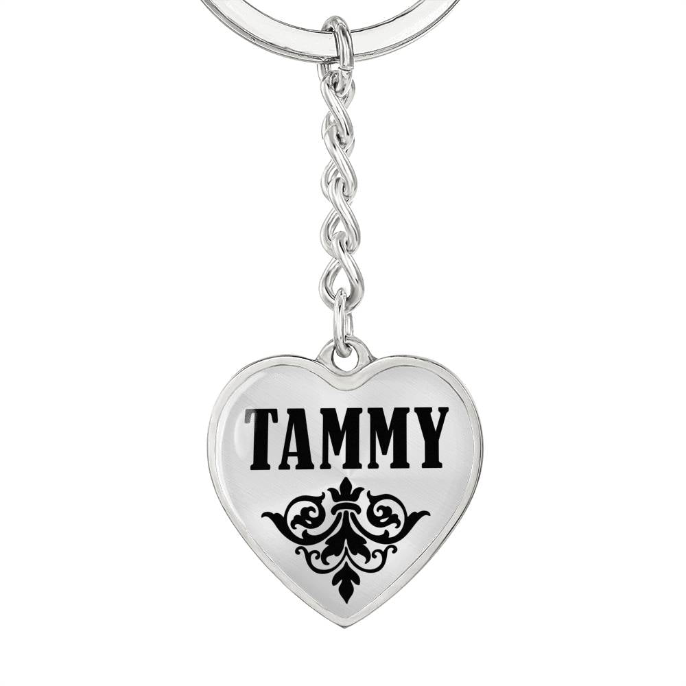 Tammy v01 - Heart Pendant Luxury Keychain