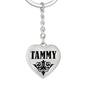 Tammy v01 - Heart Pendant Luxury Keychain