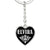 Elvira v02 - Heart Pendant Luxury Keychain