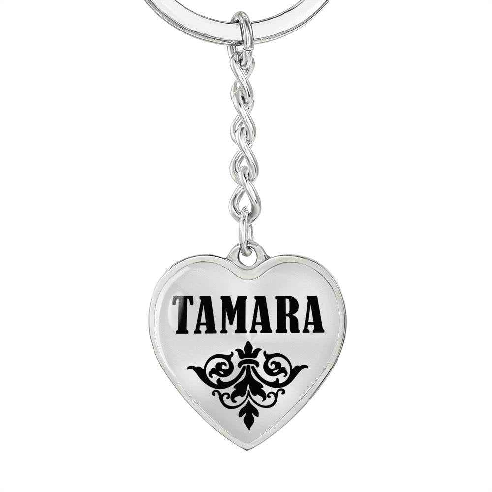 Tamara v01 - Heart Pendant Luxury Keychain