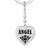 Angel v01 - Heart Pendant Luxury Keychain