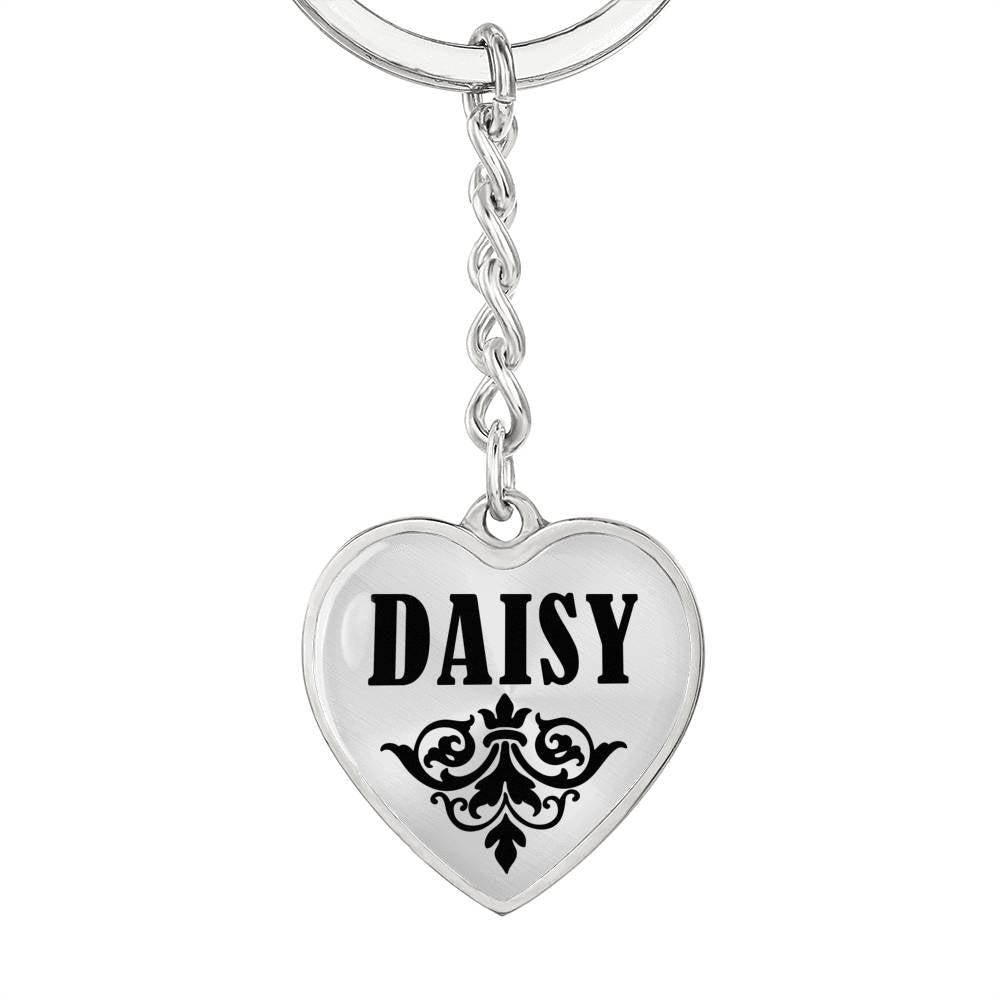 Daisy v01 - Heart Pendant Luxury Keychain