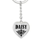 Daisy v01 - Heart Pendant Luxury Keychain