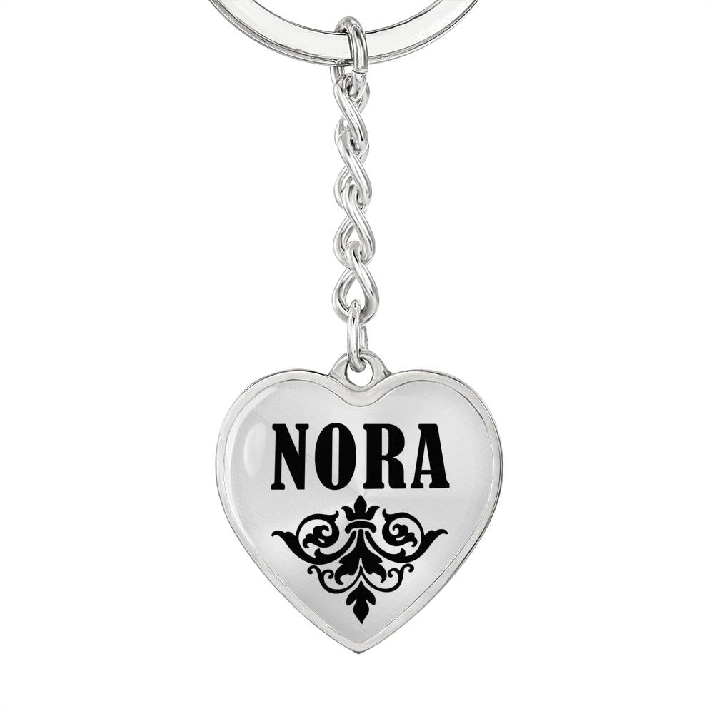 Nora v01 - Heart Pendant Luxury Keychain