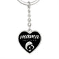 Mama, Est. 1993 v2 - Heart Pendant Luxury Keychain