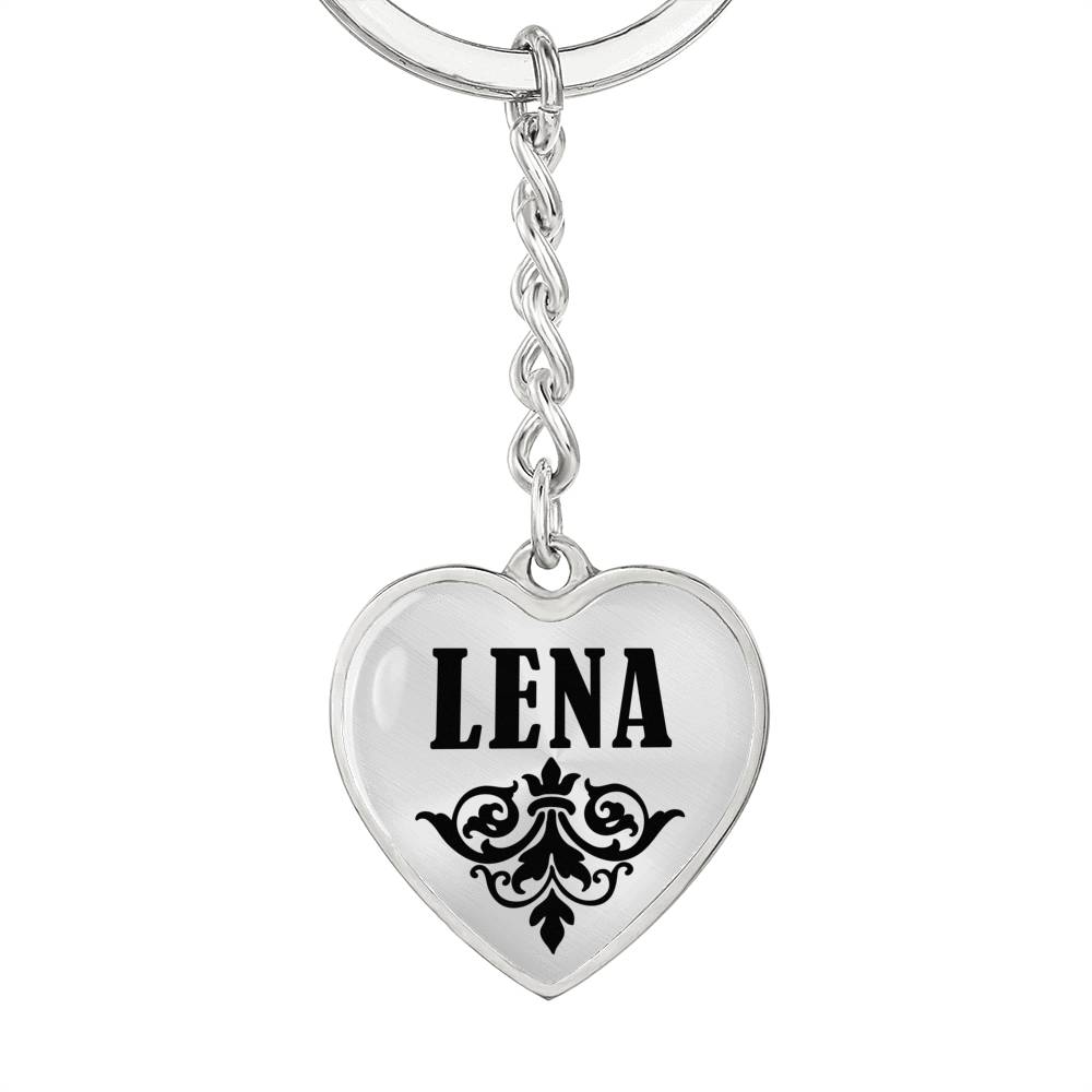 Lena v01 - Heart Pendant Luxury Keychain