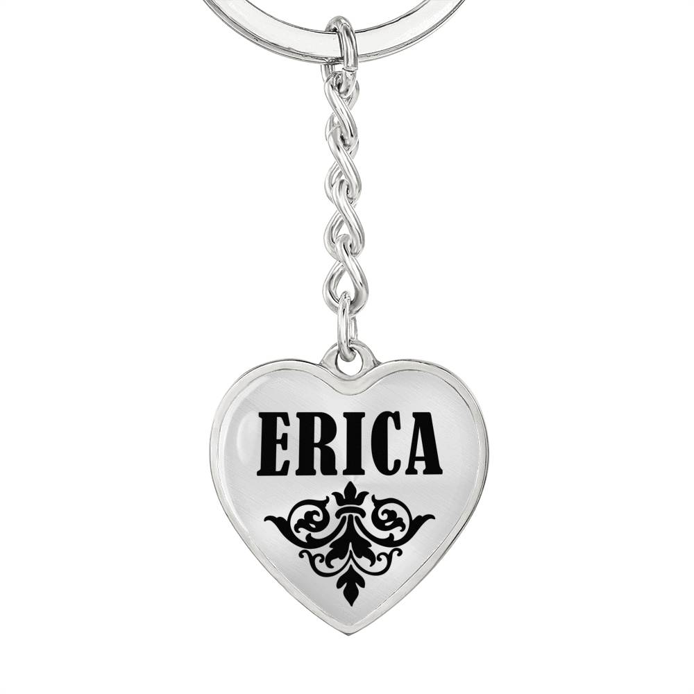 Erica v01 - Heart Pendant Luxury Keychain