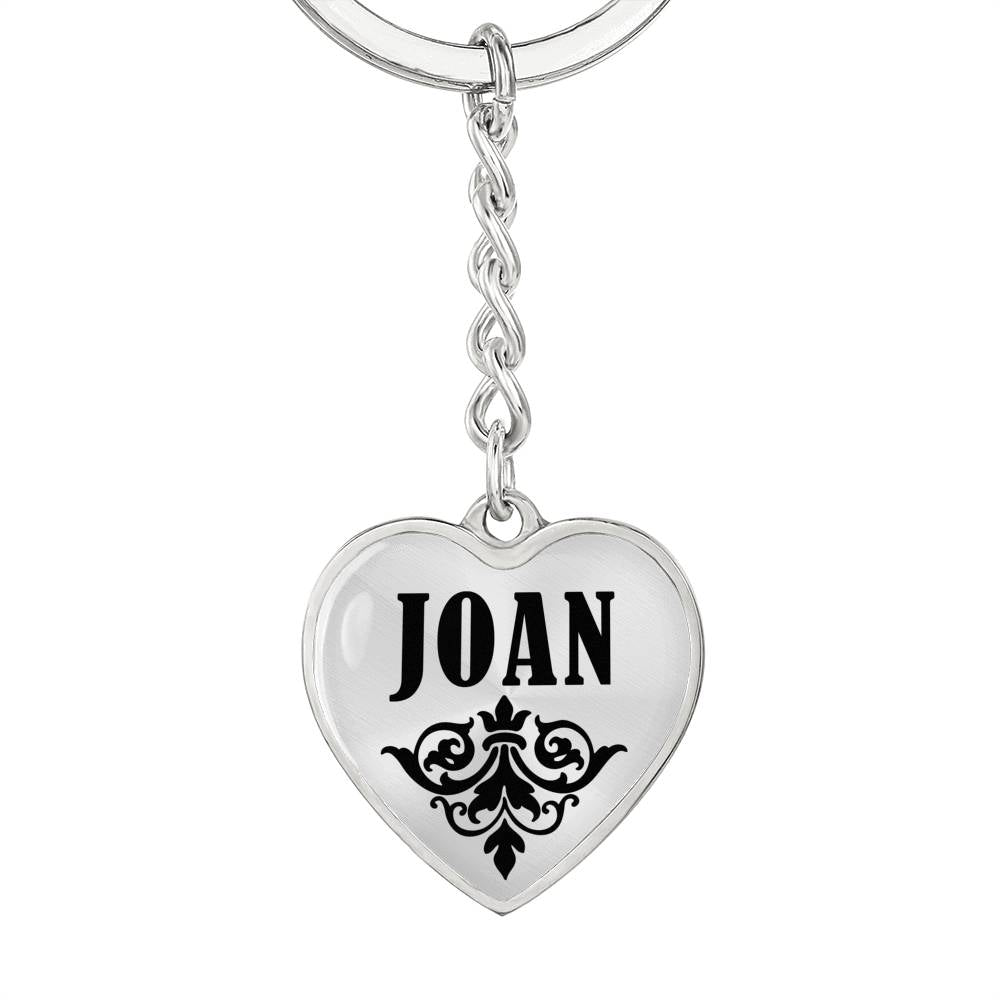 Joan v01 - Heart Pendant Luxury Keychain