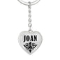 Joan v01 - Heart Pendant Luxury Keychain