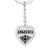 Angelica v01 - Heart Pendant Luxury Keychain