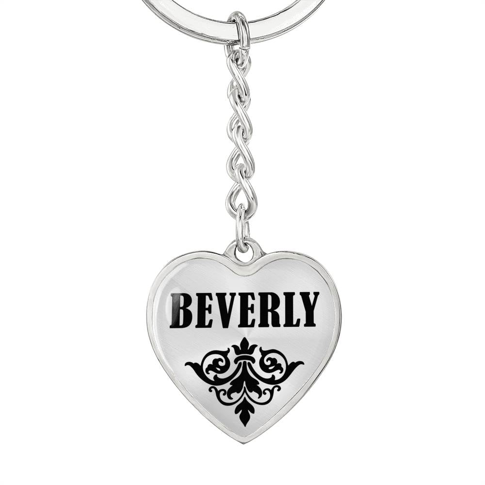 Beverly v01 - Heart Pendant Luxury Keychain