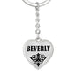 Beverly v01 - Heart Pendant Luxury Keychain