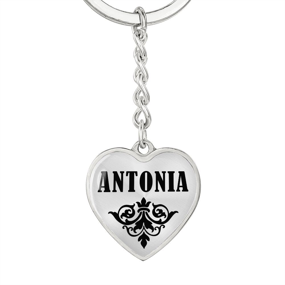 Antonia  v01 - Heart Pendant Luxury Keychain
