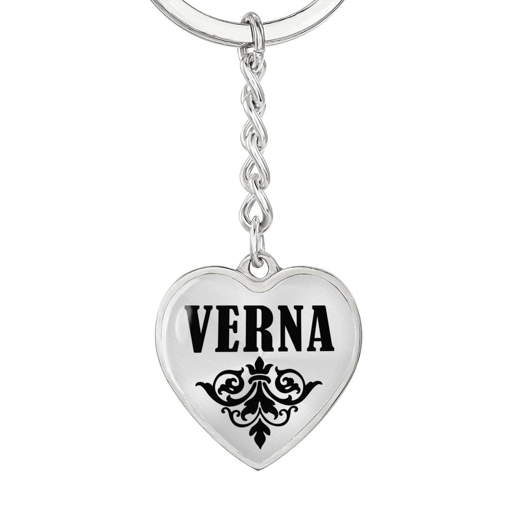Verna v01 - Heart Pendant Luxury Keychain
