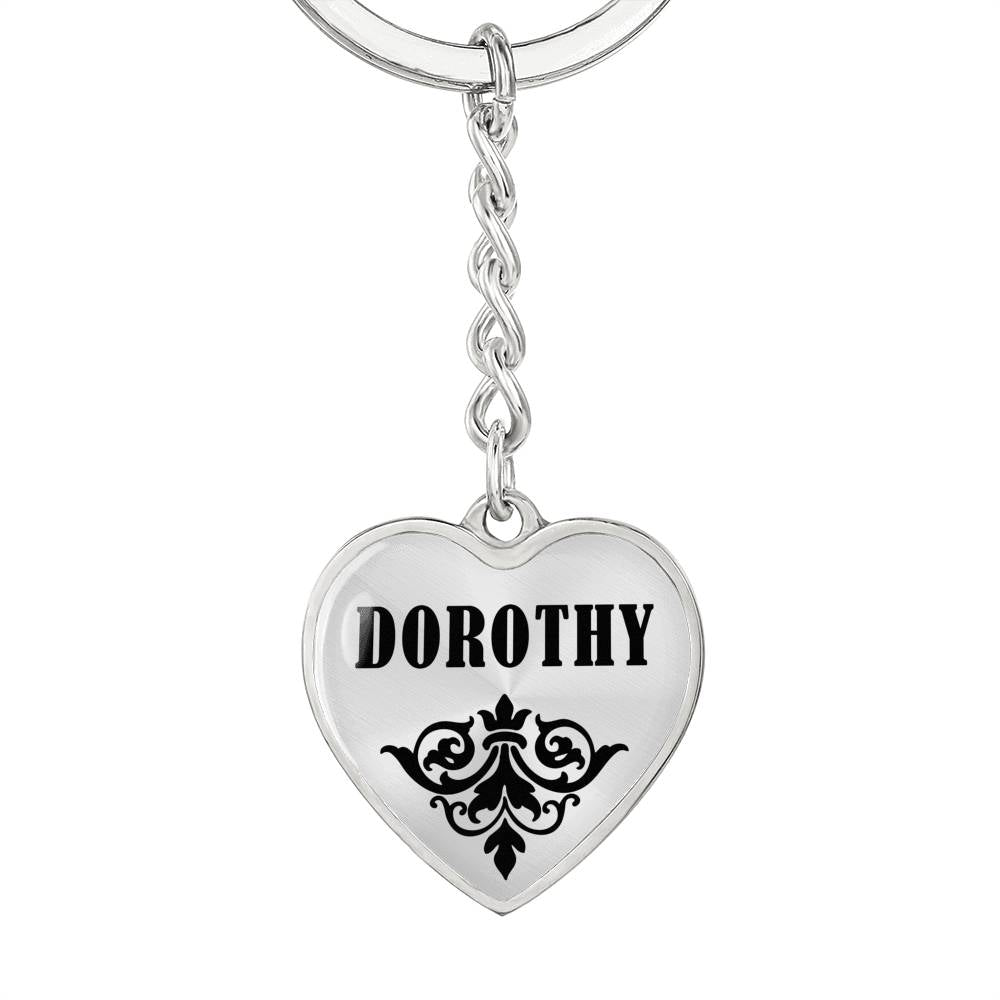 Dorothy v01 - Heart Pendant Luxury Keychain