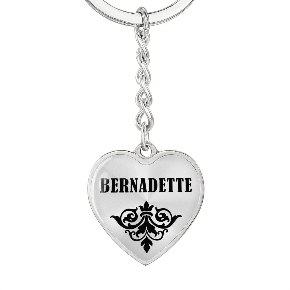 Bernadette v01 - Heart Pendant Luxury Keychain