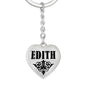 Edith v01 - Heart Pendant Luxury Keychain