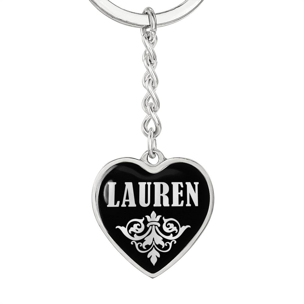 Lauren v02 - Heart Pendant Luxury Keychain