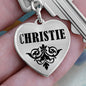 Christie  v01 - Heart Pendant Luxury Keychain