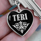 Teri v02 - Heart Pendant Luxury Keychain