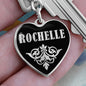 Rochelle v02 - Heart Pendant Luxury Keychain