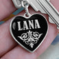 Lana v02 - Heart Pendant Luxury Keychain