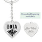 Lola v01 - Heart Pendant Luxury Keychain