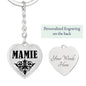 Mamie v01 - Heart Pendant Luxury Keychain