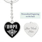 Hope v02 - Heart Pendant Luxury Keychain