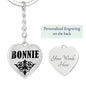 Bonnie v01 - Heart Pendant Luxury Keychain