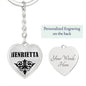 Henrietta  v01 - Heart Pendant Luxury Keychain