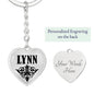 Lynn v01 - Heart Pendant Luxury Keychain