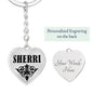Sherri v01 - Heart Pendant Luxury Keychain