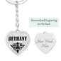 Bethany v01 - Heart Pendant Luxury Keychain