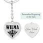 Wilma v01 - Heart Pendant Luxury Keychain