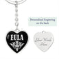 Eula v02 - Heart Pendant Luxury Keychain