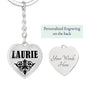 Laurie v01 - Heart Pendant Luxury Keychain