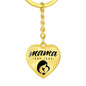 Mama, Est. 1968 - Heart Pendant Luxury Keychain