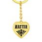 Hattie v01 - Heart Pendant Luxury Keychain