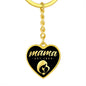 Mama, Est. 1968 v2 - Heart Pendant Luxury Keychain