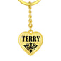 Terry v01 - Heart Pendant Luxury Keychain